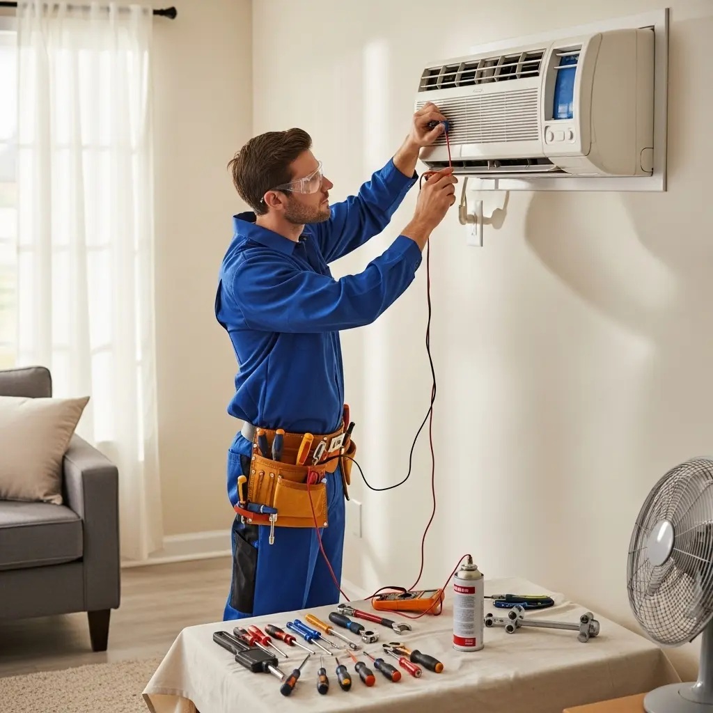 Kızılcahamam Eca Eca klima gaz dolumu ve bakım – Enerji verimliliği artırıldı. - Teknik servis örneği